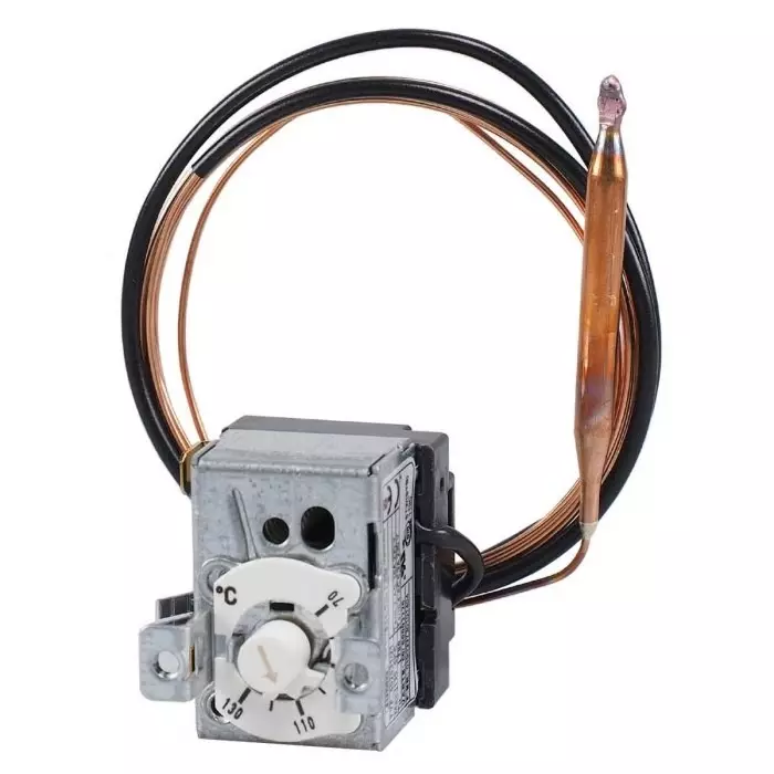Jumo Panel Mount Capillary Thermostat Automatic Reset 70°C to 130°C, 602031/21-671-000-70-2000-40-10-6-40-13-460 707