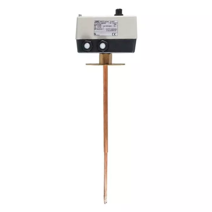 Jumo Flange Capillary Thermostat Automatic Reset 20°C to 80°C, 604514/2280-1-040-070-100-0-26-350-4/402,574