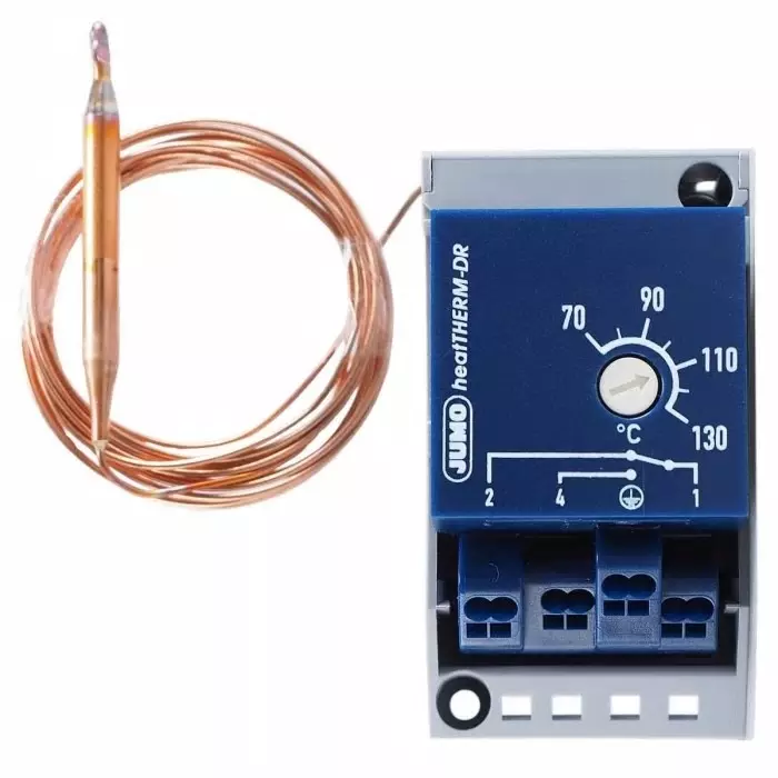 Jumo Surface Mount Capillary Thermostat Automatic Reset, 603070/0020-7-671-000-70-2000-40-10-00-00-000-00-