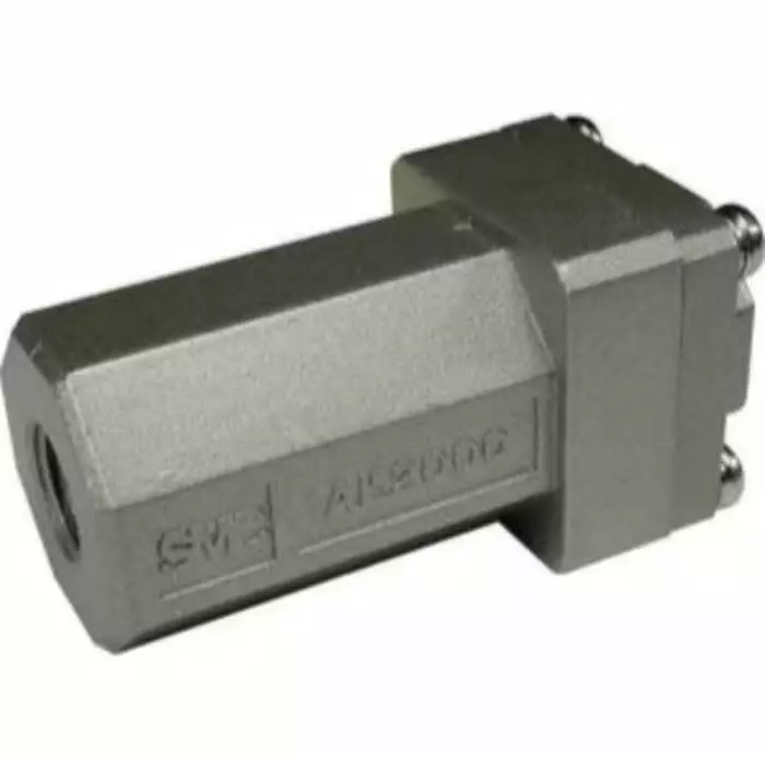 SMC AKP Check Valve G 1/8 Male Inlet, 6 mm Tube Outlet, 0.1 - 0.7MPa, AKP-LB06-G01