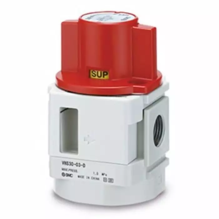 SMC Twist Selector Pressure Relief Pneumatic Manual Control Valve VHS#0 Series, G 3/8, 3/8 inch, III B, VHS30-F03-M-D
