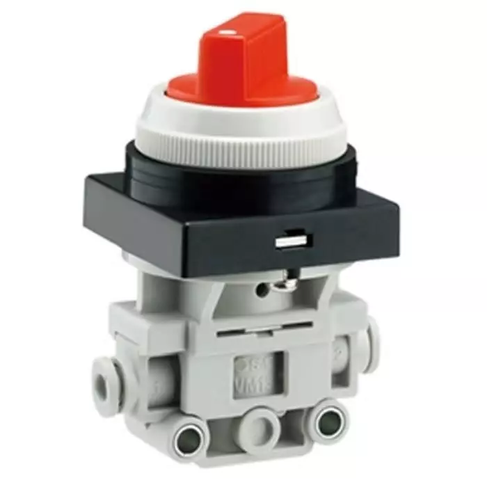 SMC Twist Selector (2 Position) Air Operated Mechanical Valve VM100 Series, G 1/2, 1/2mm, VM131F-04-34B