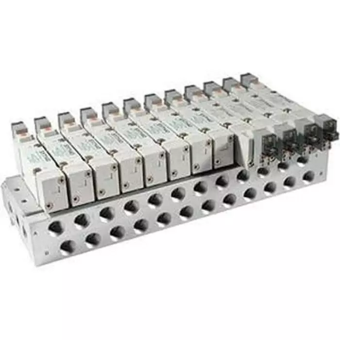 SMC SS5Y7 Series 10 Station Manifold, SS5Y7-20-10-00F-Q