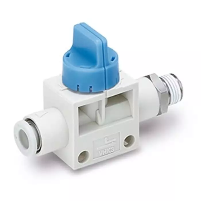 SMC Manual 3 Position Pneumatic Control Valve VH Series, R 1/4, 1/4 inch, VHK3A-08F-02S