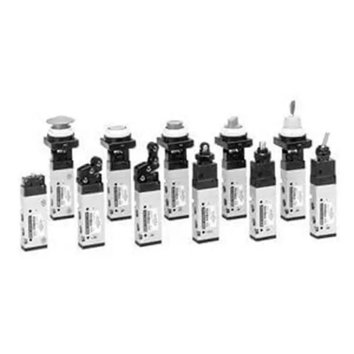 SMC Basic 5 Port Mechanical Valve Mechanical Valve EVZM400 Series, G 1/8, 1/8 inch, EVZM450-F01-00