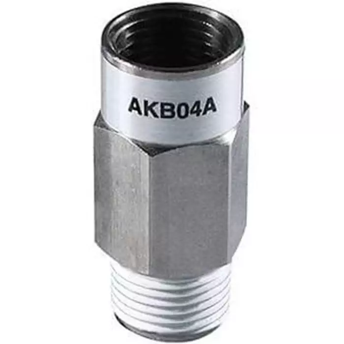 SMC AKB03 Check Valve 3/8 in Inlet, R 3/8 Outlet, -100 - 1000kPa, AKB03A-03S