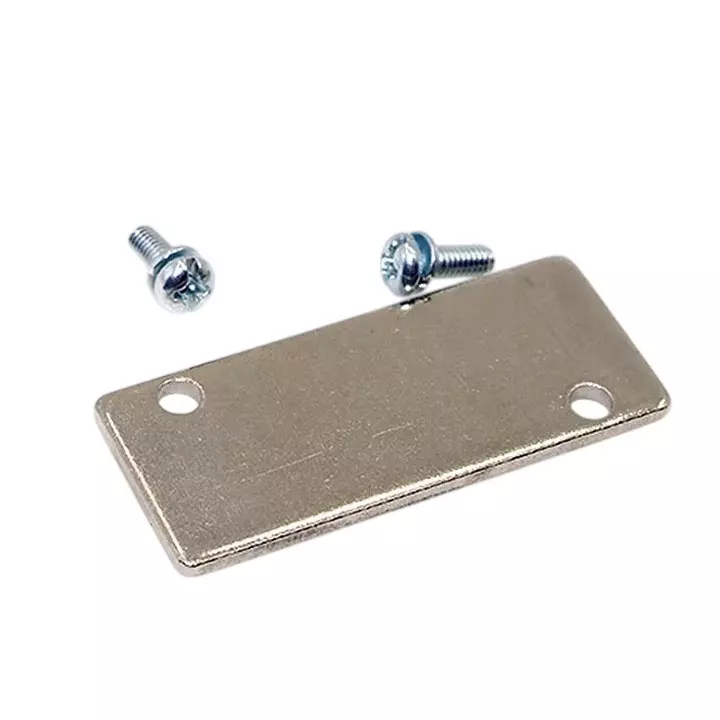 Airtac Blank Plate Kit Silver Color Metal Body for 4A100 Series Solenoid Valve, P-100MR2