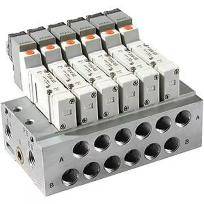 SMC SY3000 Series 8 Station Manifold Base, SS5Y3-20-08-00F-Q