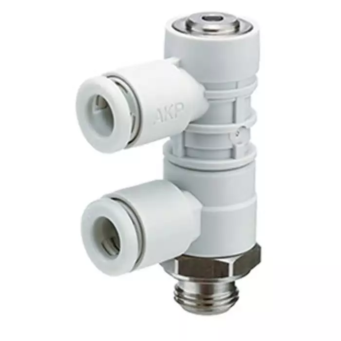 SMC AKP Check Valve G 1/8 Male Inlet, 8 mm Tube Outlet, 0.1 - 0.7MPa, AKP-LA08-G01