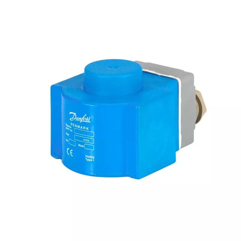 Danfoss BG012DS Solenoid Coil Blue 12 V DC 13.5 mm Actuator Size, 018F6856