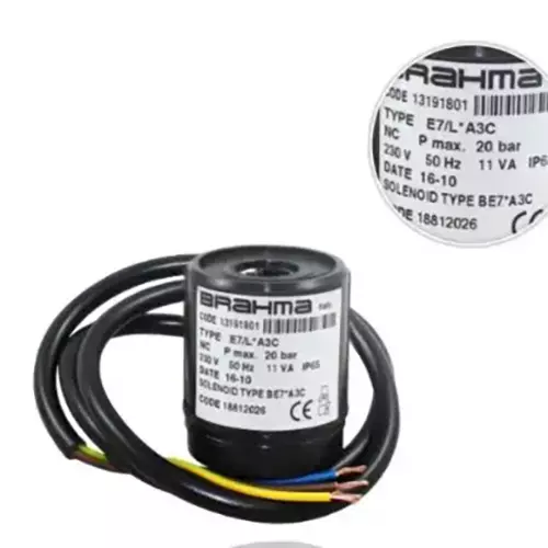 Brahma Solenoid Valve Coil & Lead 230 V 11 VA