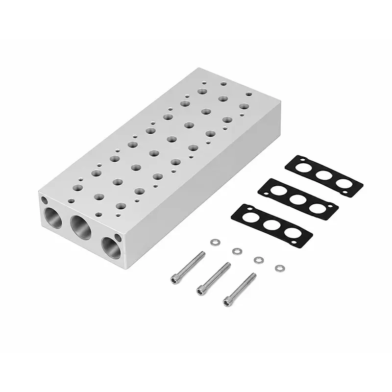 Spac GY Manifold Kit White & Black Plastic 1/8 Inch (3.17 mm) for 3 Valve, GY100M-3F