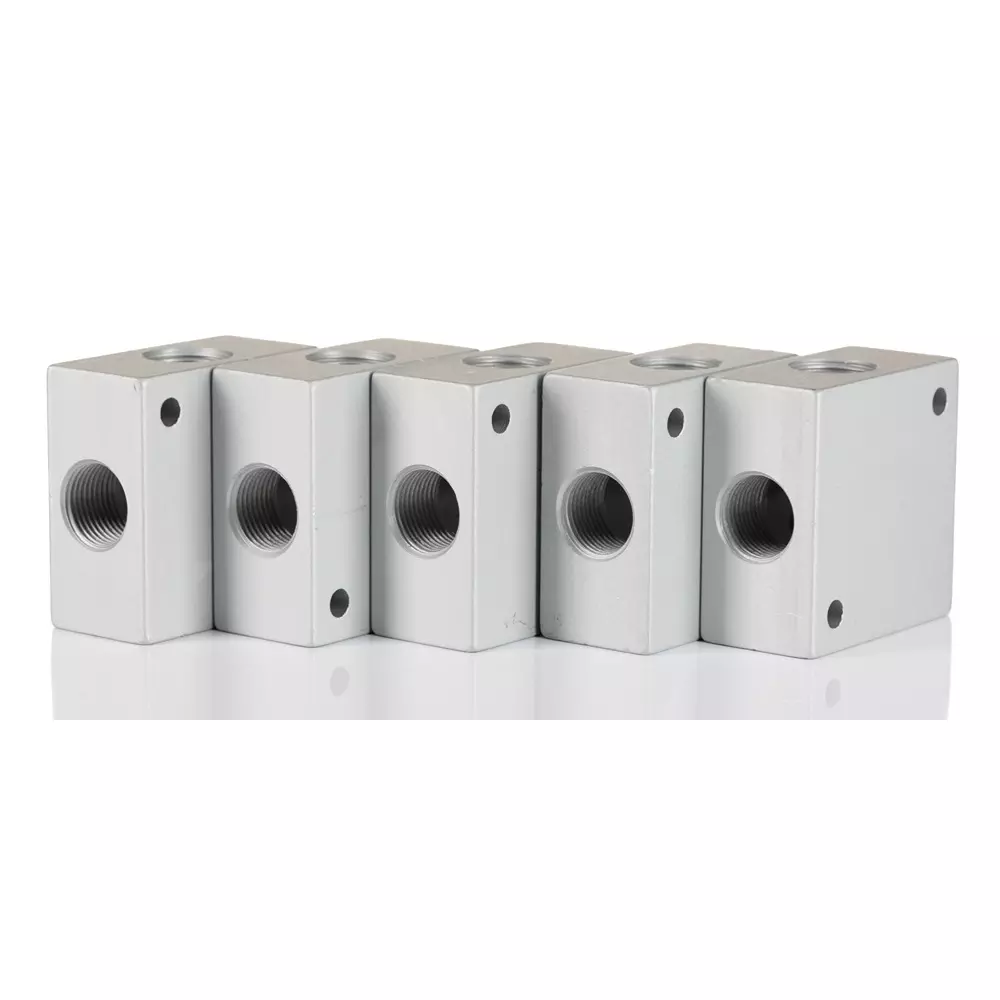 RS PRO Manifold 75 bar Max Pressure Aluminium Nickel Plated Male/Female, 1761099 (Pack of 5 Pcs)