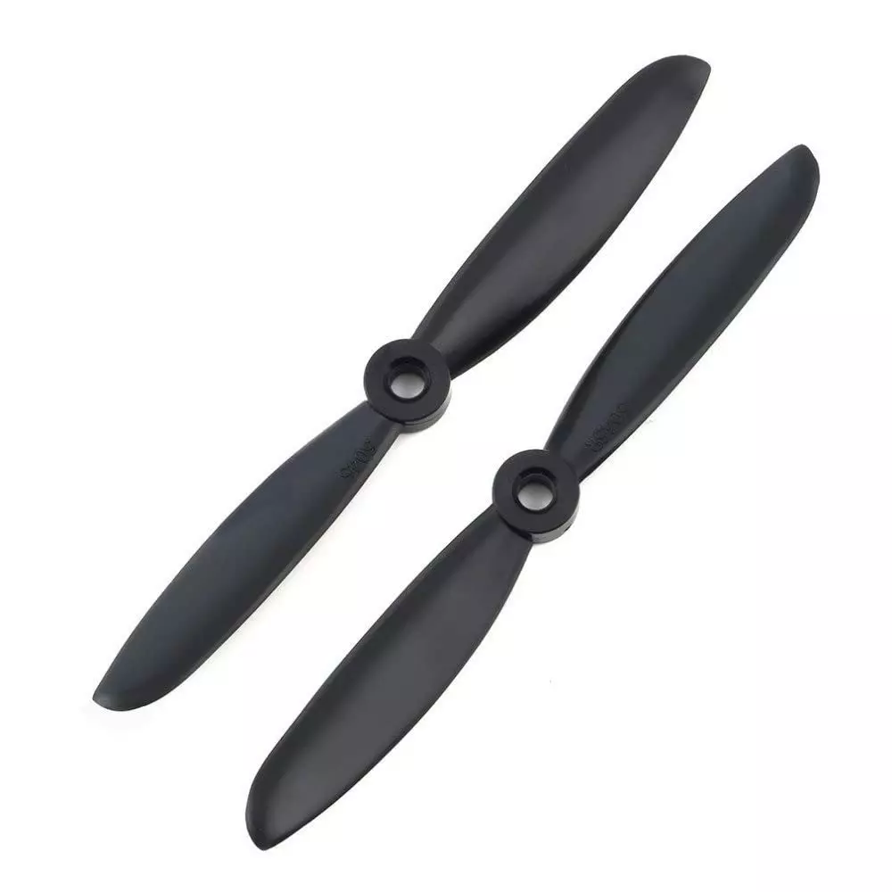 Invento 5045 Propeller Blades ABS 12.7 cm (5 inch) Length 11.43 cm (4.5 inch) Slope Black, ISC 1919 (Pack of: 6Pair - 20Pair)
