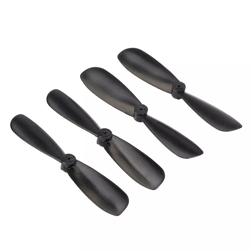 Invento Reverse Paddle Aircraft Propeller Blades ABS 45 mm (1.77 inch) Length 3.5 mm Hub Diameter Black, ISC 1000-1 (Pack of 2 Pair)