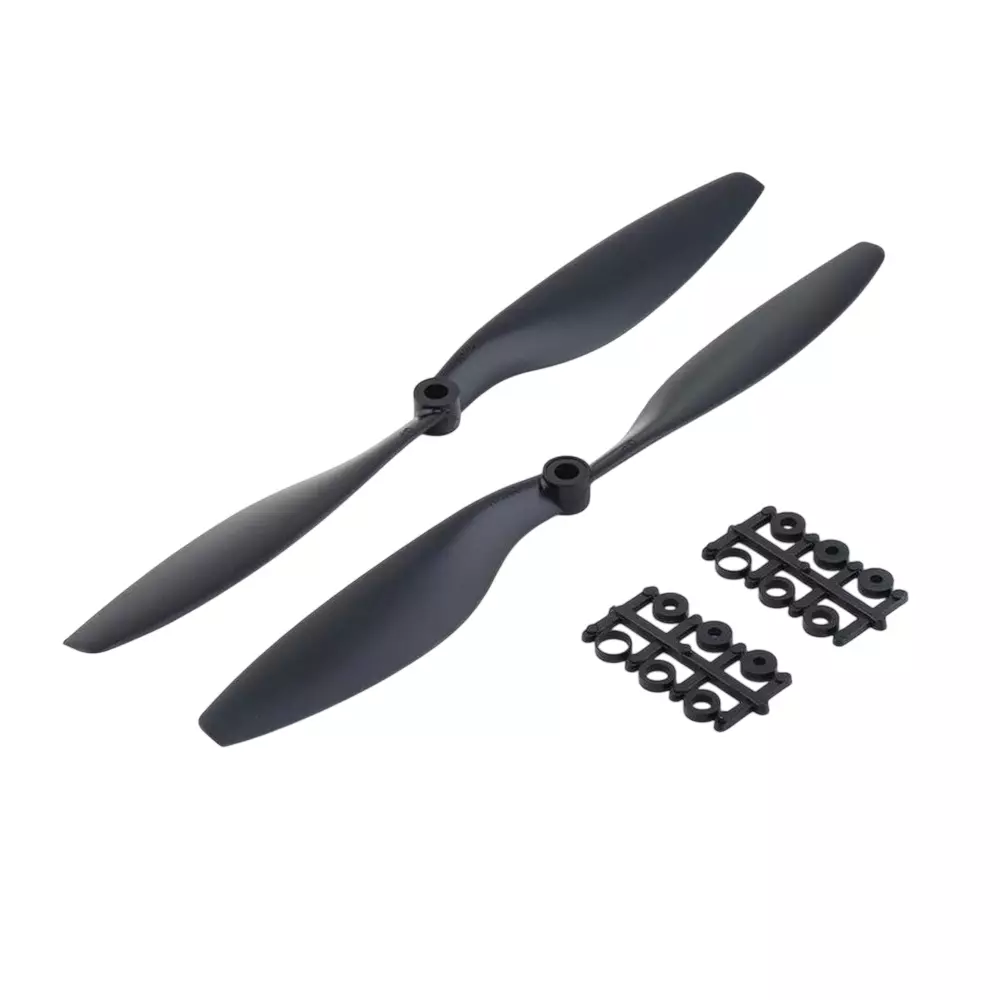Invento 1245 Propeller Blades 30.48 cm (12 inch) Diameter 11.43 cm (4.5 inch) Slope with Adapter Ring Black, ISC 188-3 (Pack of 6 Pair)