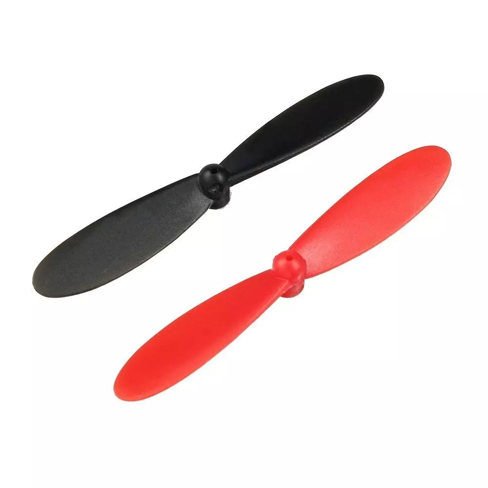 Invento Reverse Paddle Aircraft Propeller Blades ABS 55 mm (2.16 inch) Length Red & Black, ISC 1029-5 (Pack of 10 Pair)