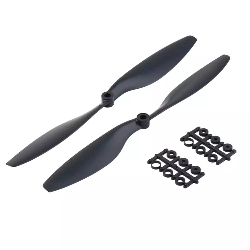 Invento 1045 Propeller Set CW/CCW 25.4 cm (10 inch) Diameter 11.43 cm (4.5 inch) Slope Size for 800-2200 kV Motor, ISC 084-3 (Pack of 10 Pair)