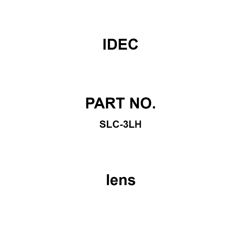 IDEC lens Acrylic Resin, SLC-3LH