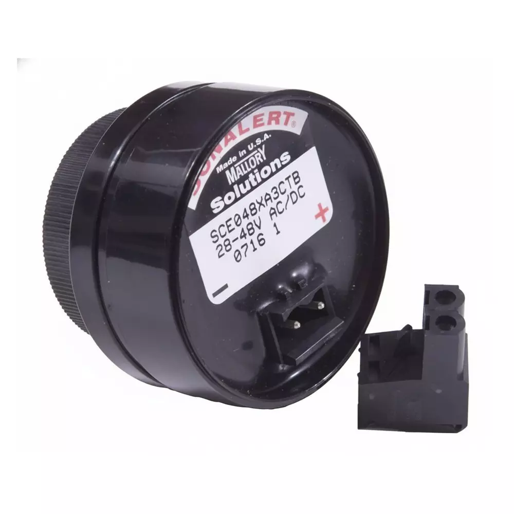 MALLORY Alarms Piezoelectric 40 mA Current Rating 28 VDC Voltage Rating, SCE028MD2CT1B