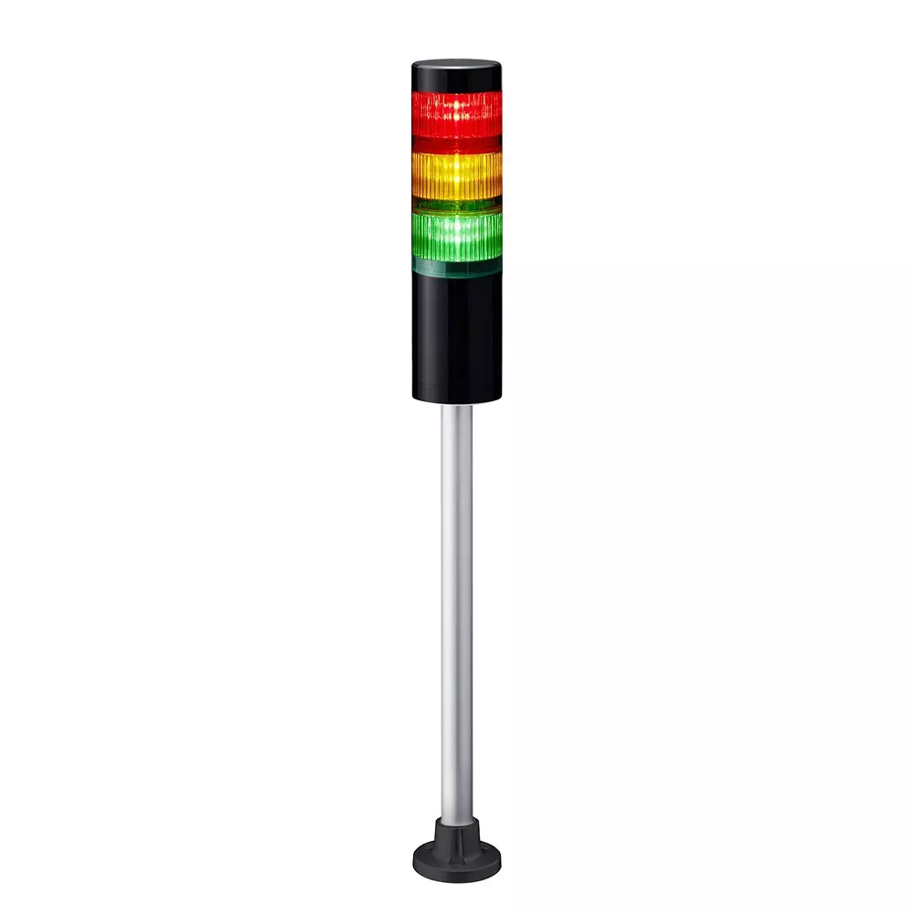 RS PRO Signal Tower Buzzer 24 V DC IP65 Pole Mount 60 mm LED Amber, Green, Red, 145721