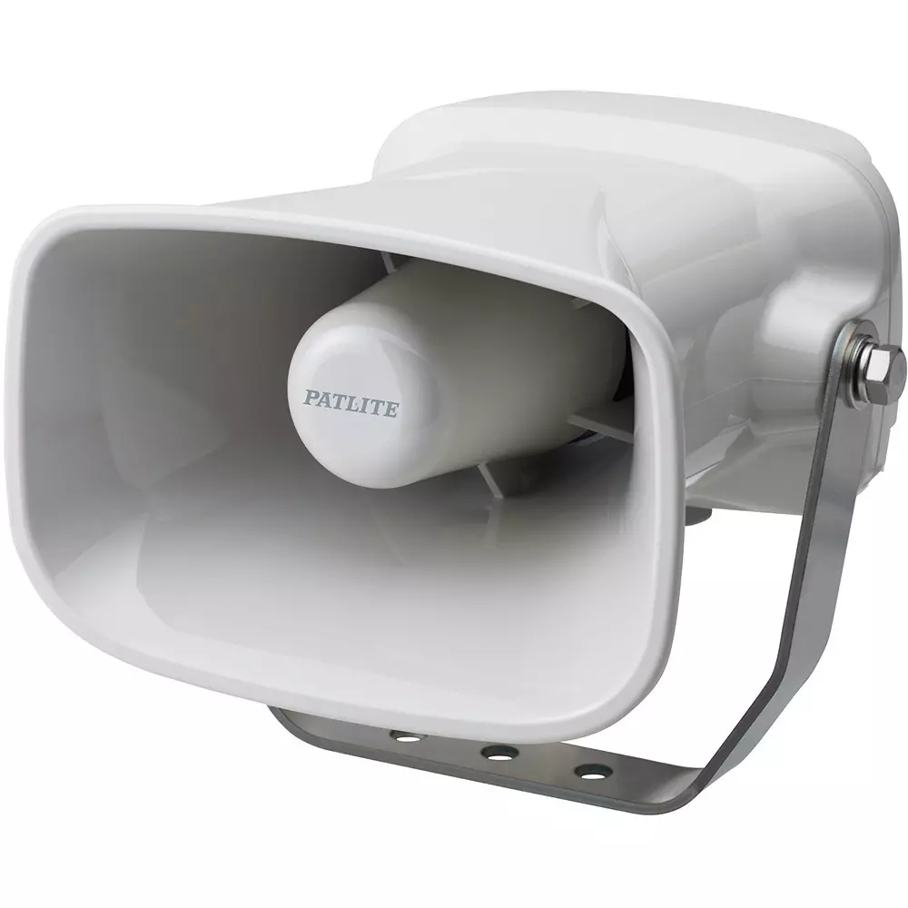 PATLITE Electronic Sound Alarm DC 12 to 48 Input 32 Built-in Sounds 4 Playback Modes, EHS-M3HC