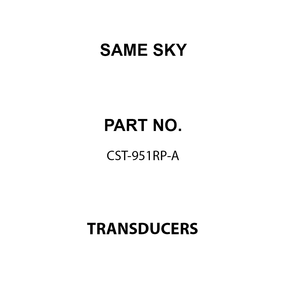 Same Sky Transducers Electromagnetic 80 mA Current Rating 5 V Voltage Rating, CST-951RP-A