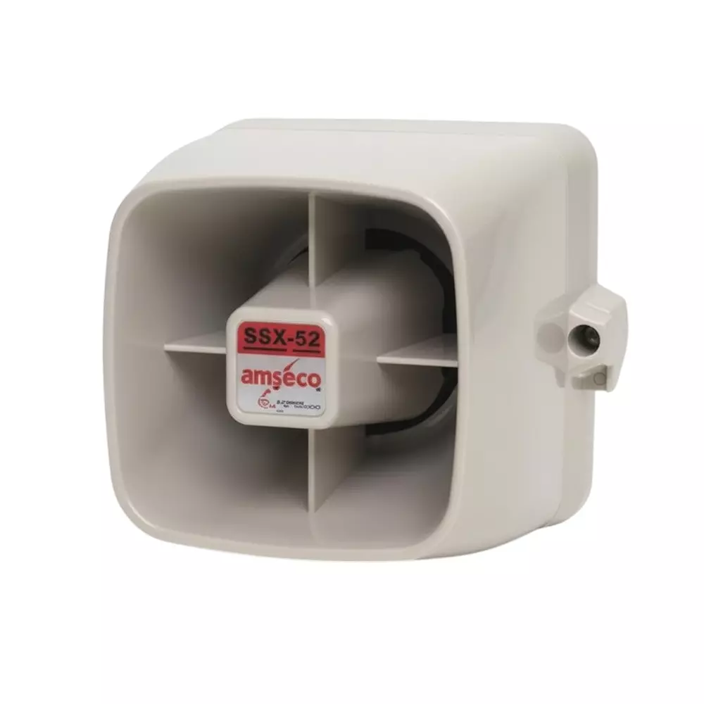 AMSECO Sirens Weatherproof 620 mA Current Rating 12 VDC Voltage Rating, SSX-52
