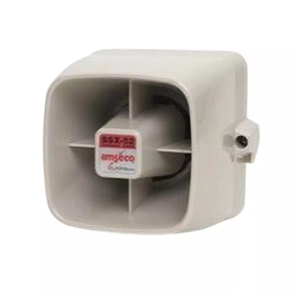 AMSECO Sirens Weatherproof 748 mA Current Rating 12 VDC Voltage Rating, SSX-52SB