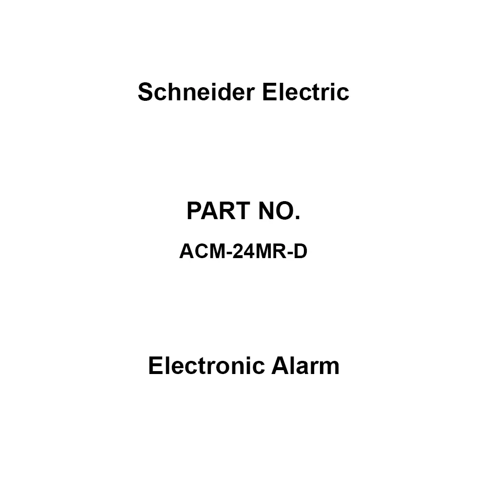 Schneider Electric Electronic Alarm 15 W Power Red, ACM-24MR-D