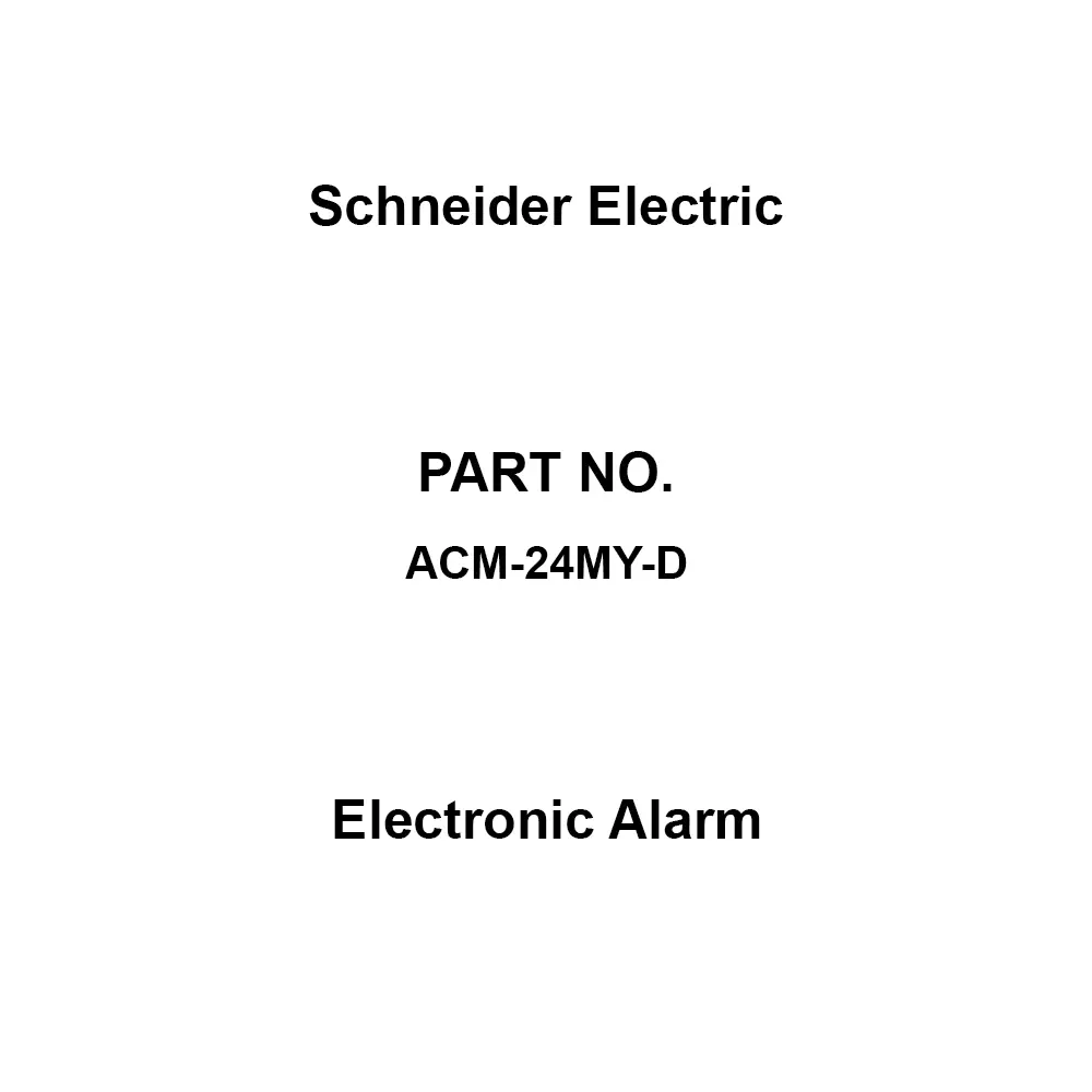 Schneider Electric Electronic Alarm 15 W Power Yellow, ACM-24MY-D