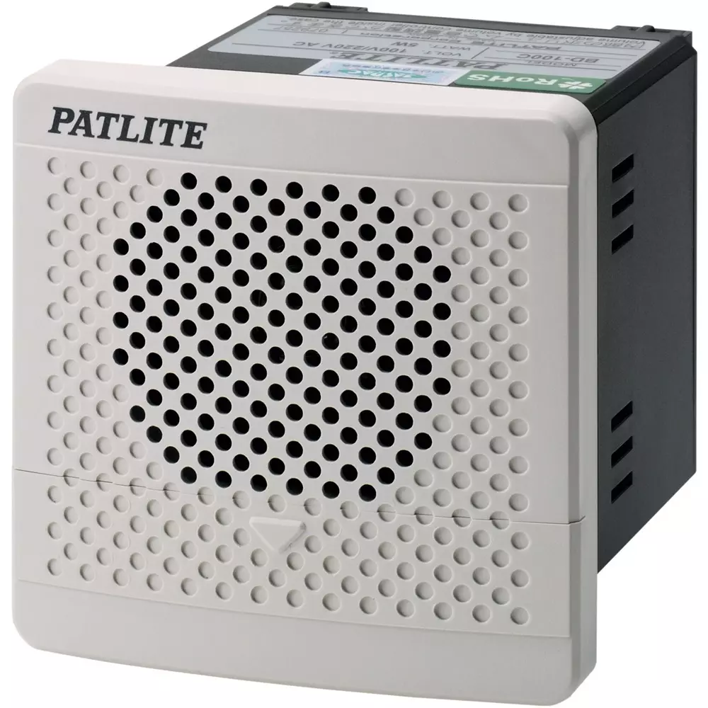 PATLITE Board Electronic Sound Alarm Signal Phone DC12-24 Input Light gray, BD-24AD-J