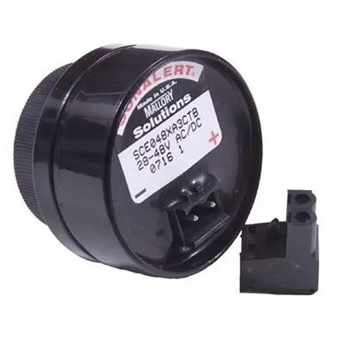 MALLORY Piezo Buzzers & Audio Indicator Buzzer 40 mA Current Rating 120 VAC Voltage Rating, SCE120MA3CM1B