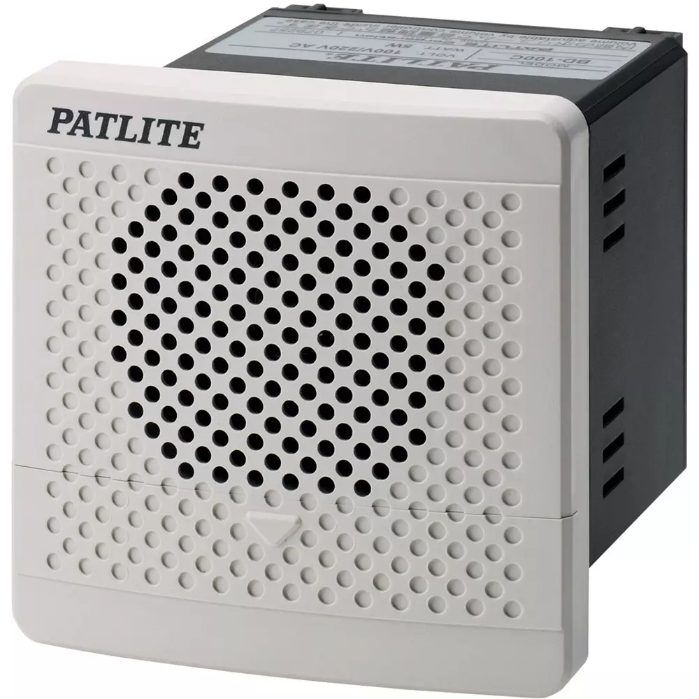 PATLITE Board Electronic Sound Alarm Signal Phone AC100/220 Input Light gray, BD-100AE-J