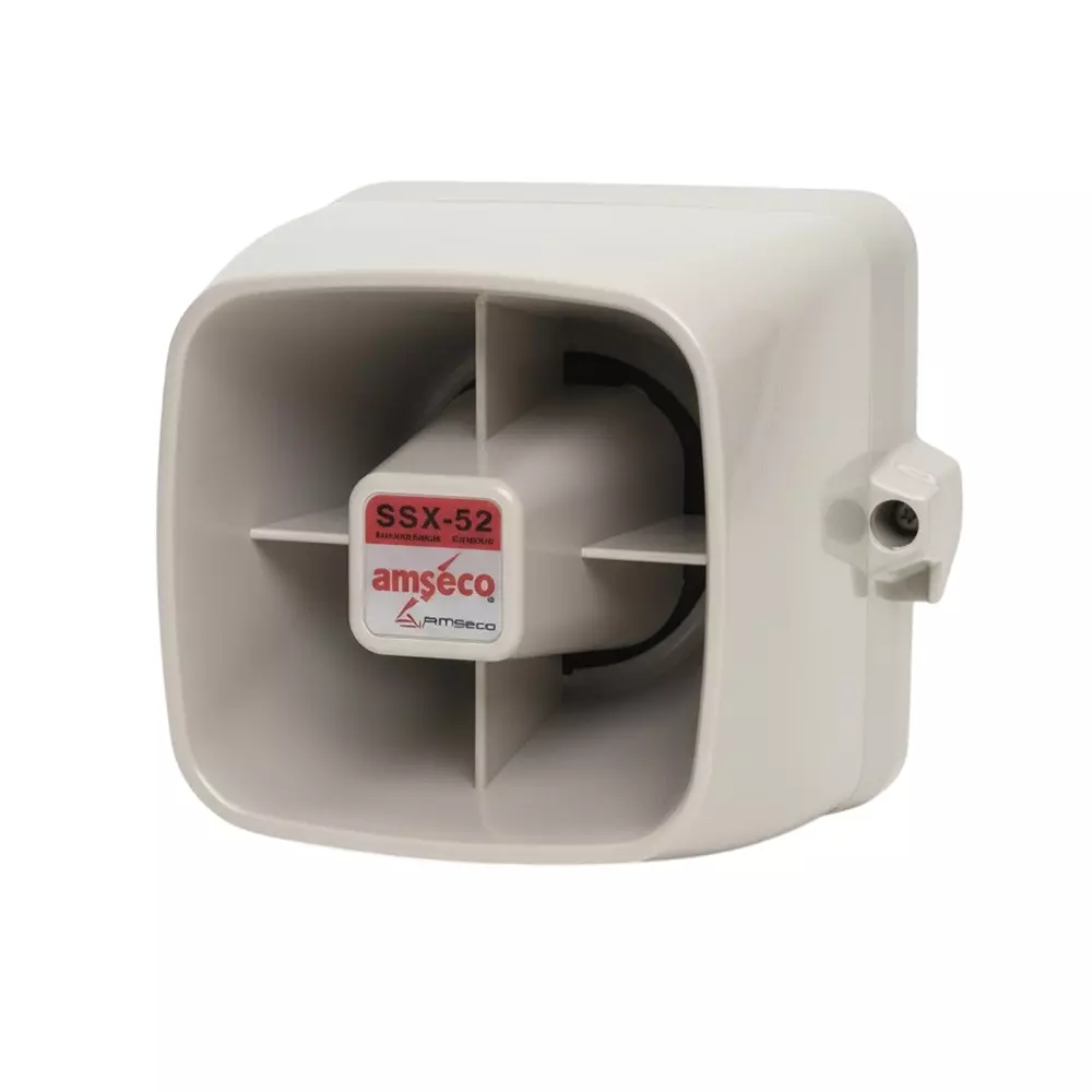 AMSECO Sirens Weatherproof 748 mA Current Rating 12 VDC Voltage Rating, SSX-52SR