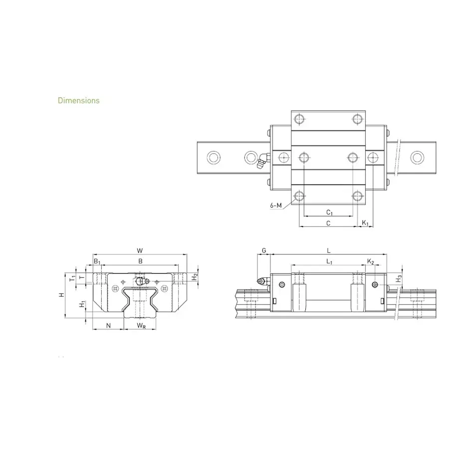 hiwin-linear-guideway-48-mm-total-height-100-mm-block-width-124-mm-block-length-rgw-35cc-zah