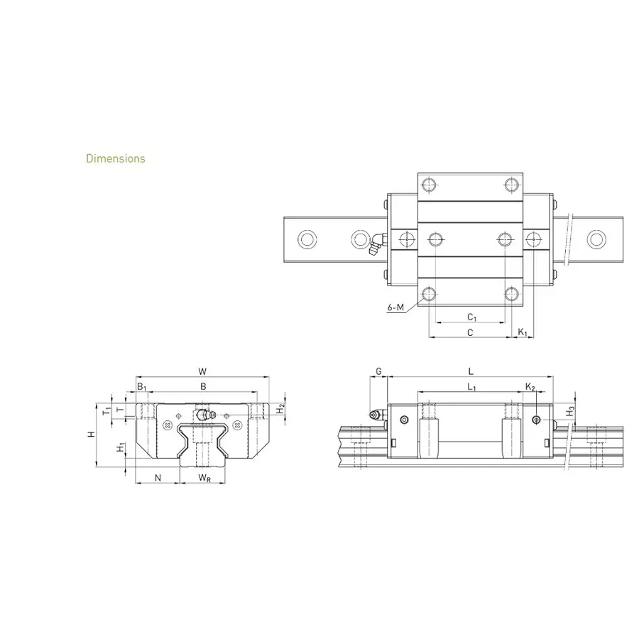 hiwin-linear-guideway-42-mm-total-height-90-mm-block-width-1098-mm-block-length-rgw-30cc-zah