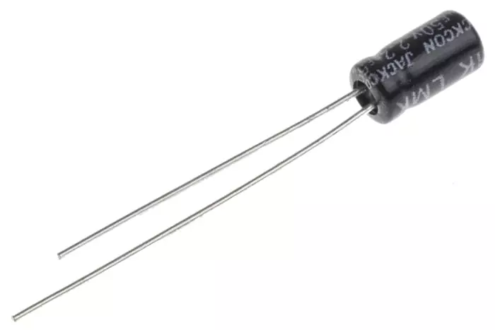 RS PRO Electrolytic Capacitor, Capacitance 10 µF, Voltage 25 V DC, Model No 1701047 (Bag of 2000 Pcs)