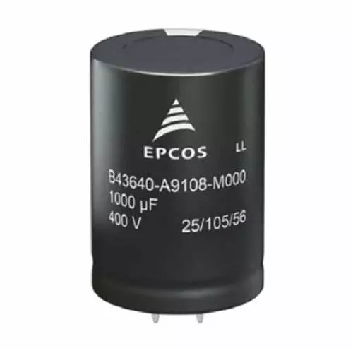 Epcos Aluminium Electrolytic Capacitor 22 mm Diameter 25 mm Length, B43644A5686M060 (Pack of 160)