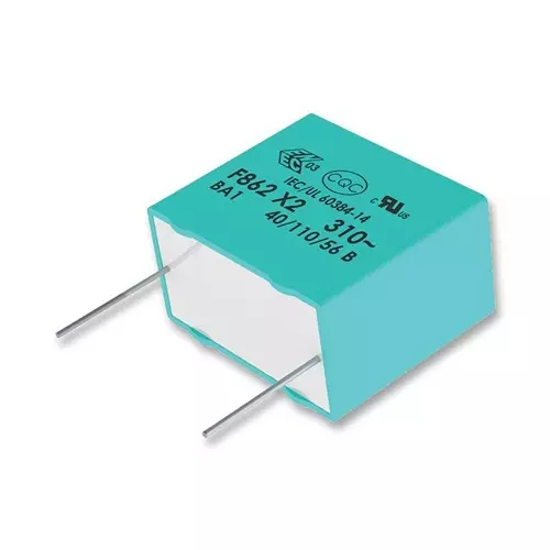 Kemet Safety Capacitors 0.39µF, 310VAC, 10%, PP, RADIAL, F862DJ394K310ZLH0J (Pack of 10)