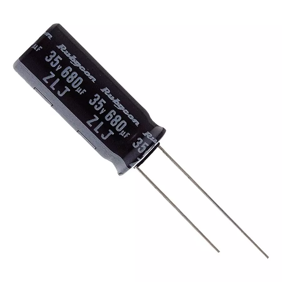 RUBYCON Cap, 220µf, 100V, 20%, 100ZLJ220M12.5X25