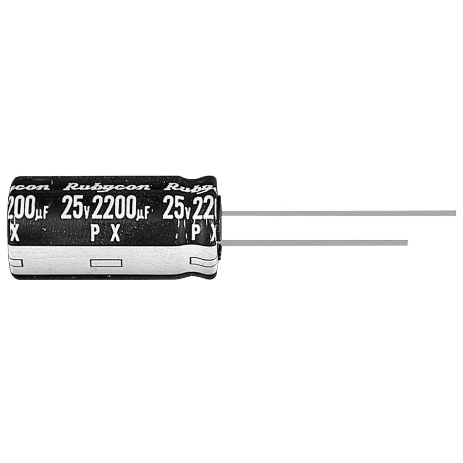 RUBYCON Cap, 6800µf, 25V, 20%, 25PX6800MEFC16X31.5