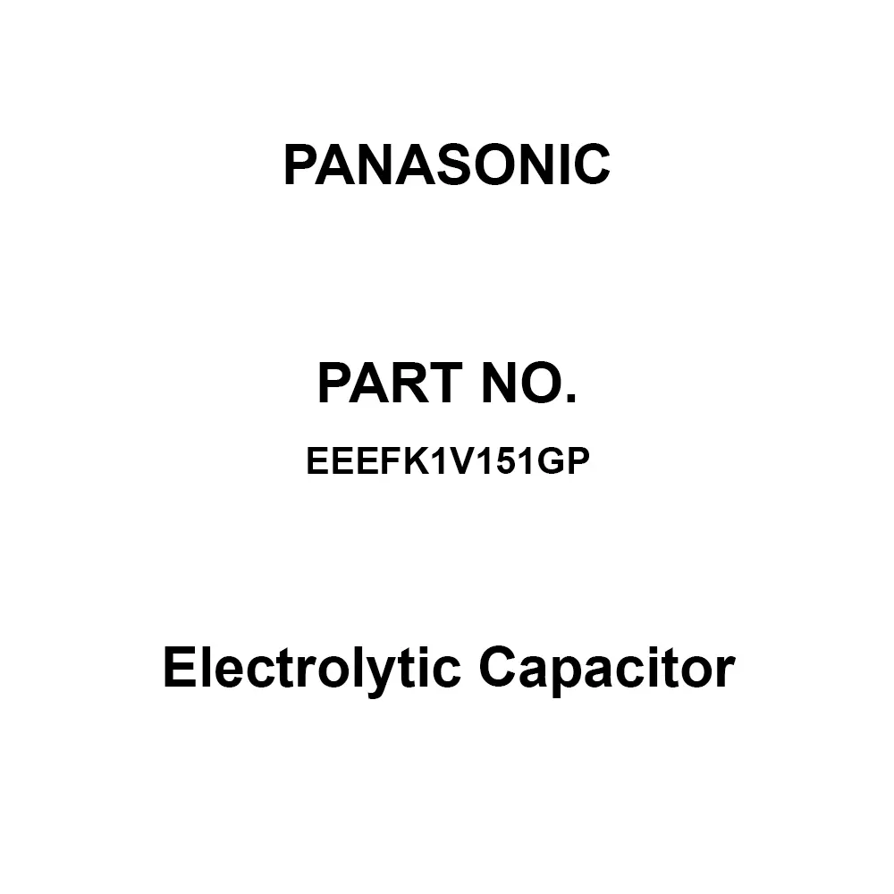 Panasonic Electrolytic Capacitor DC 35 V Voltage, EEEFK1V151GP (Pack of 5 Pcs)
