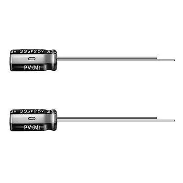 NICHICON Low Impedance Electrolytic Capacitor Radial Leaded 150 uF Capacitance, UPV1E151MGD1TD