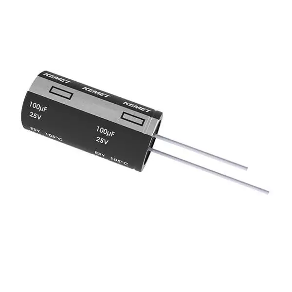 Kemet Low Impedance Electrolytic Capacitor Radial Leaded 1000 uF Capacitance, ESY108M063AM3AA