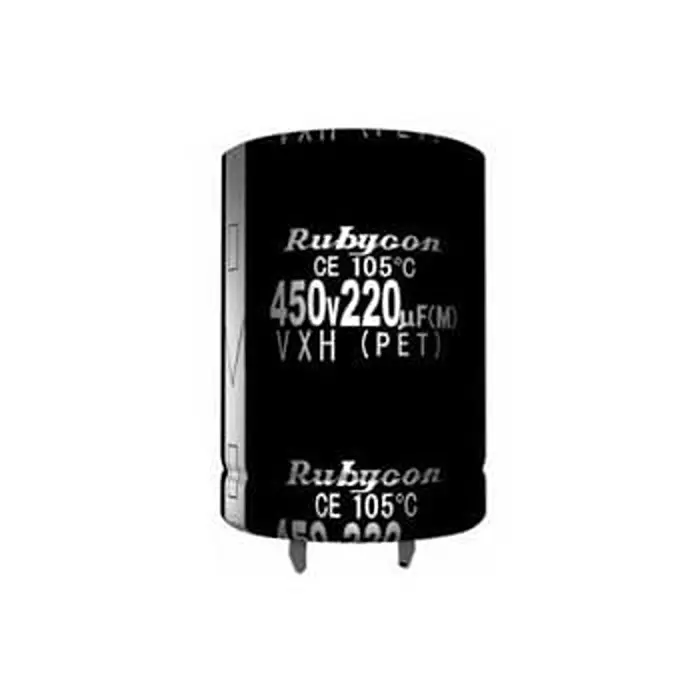 RUBYCON Long Life Aluminum Electrolytic Capacitor Snap In 220 uF Capacitance, 315VXH220MEFCSN22X35