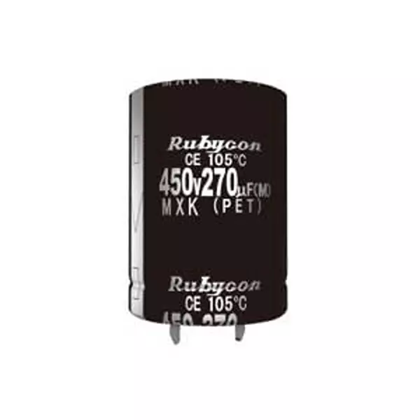 RUBYCON Aluminium Electrolytic Capacitor Snap In 150 uF Capacitance, 420MXK150MEFCSN22X30