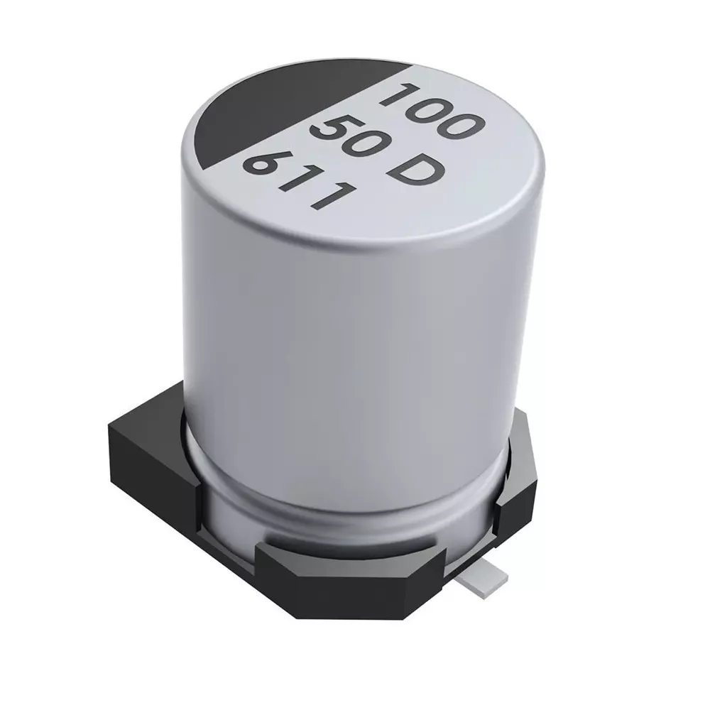 Kemet Aluminum Electrolytic Capacitor 10 uF Capacitance 35 VDC, 80-EDK106M035A9DAA