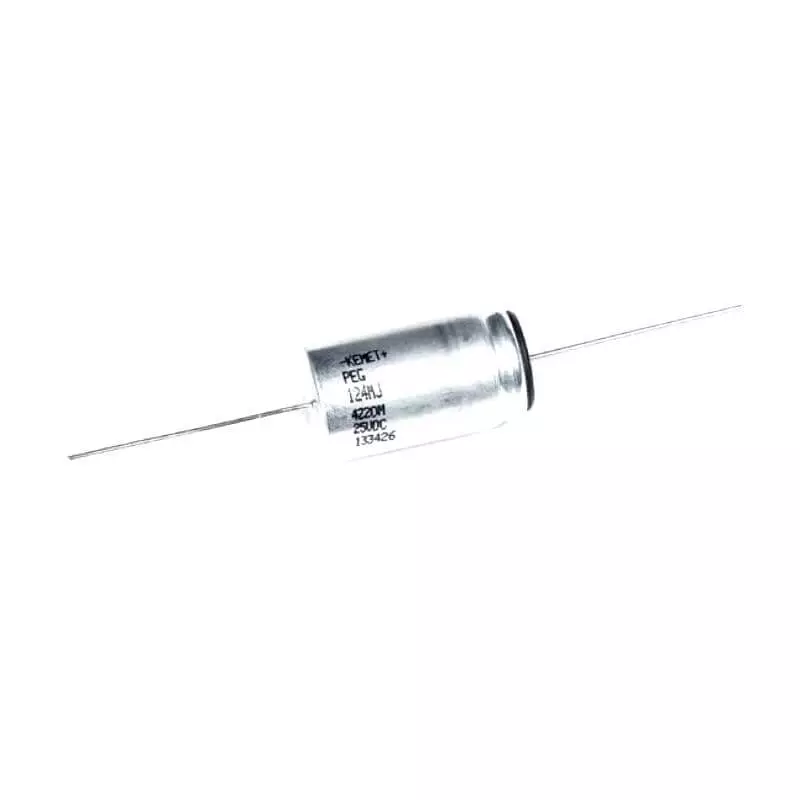 Kemet High Temp Electrolytic Capacitor 25 VDC 100 uF Capacitance, PEG124HB3100QT1