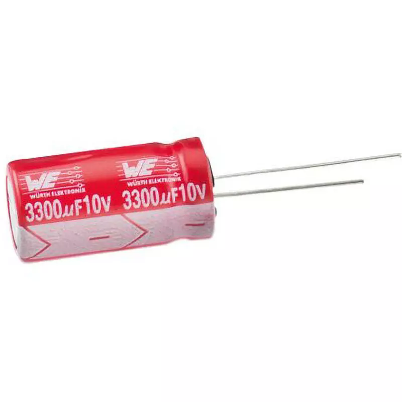 WURTH ELEKTRONIK Electrolytic Capacitor 150 μF Capacitance ±20% Tolerance 24.0 μA Leakage Current, 860080373007 (Pack of 1500)